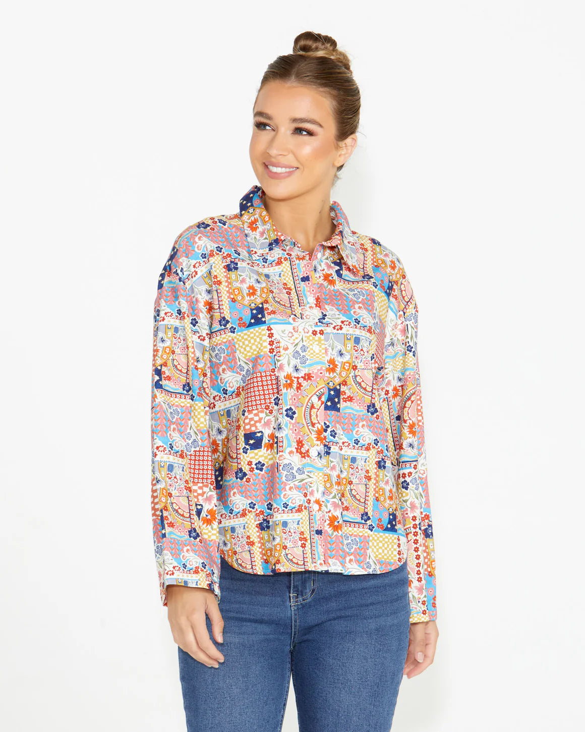 Bridie Shirt - Patchwork Floral