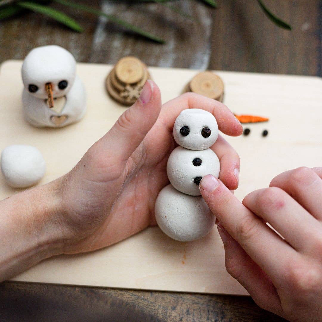 Clay Snowmen