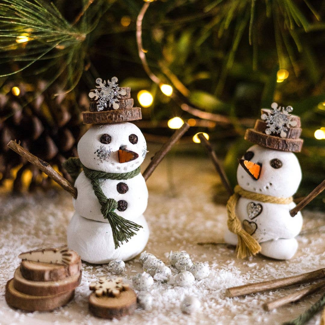 Clay Snowmen