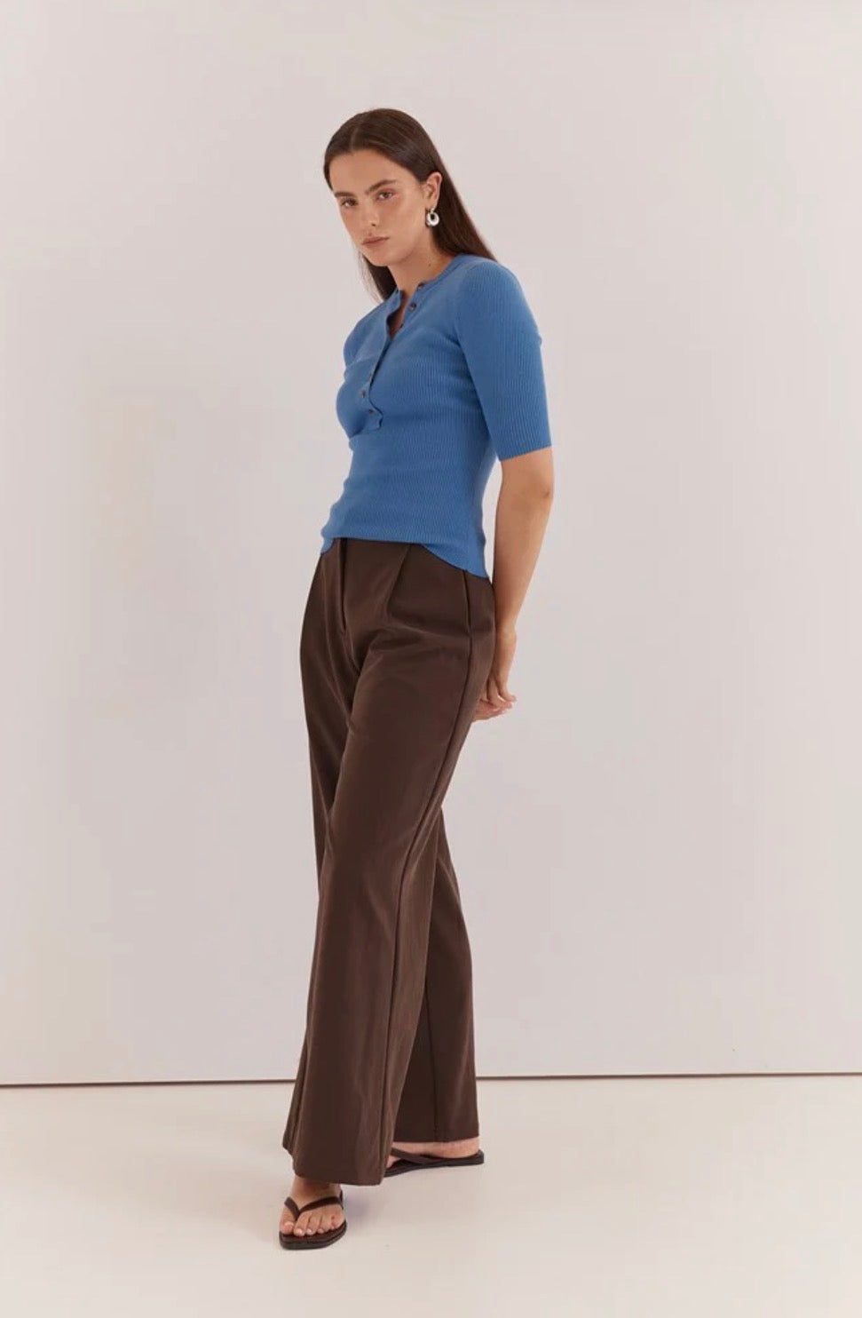 Lilee Rib Knit - Azure