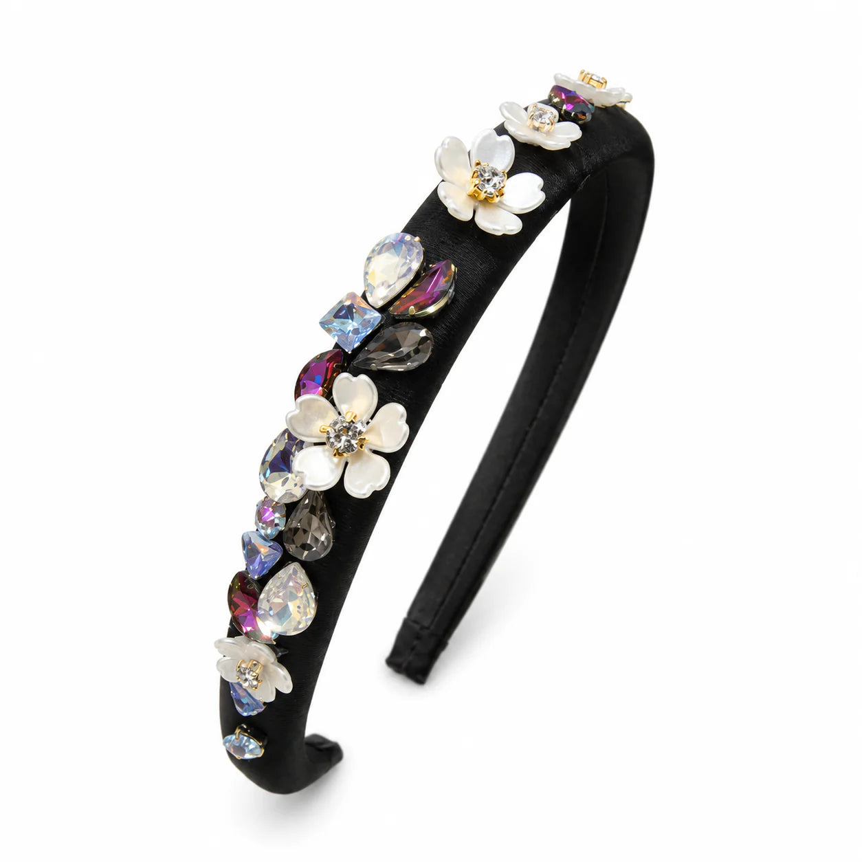Cecilia Thin Statement Headband - Black