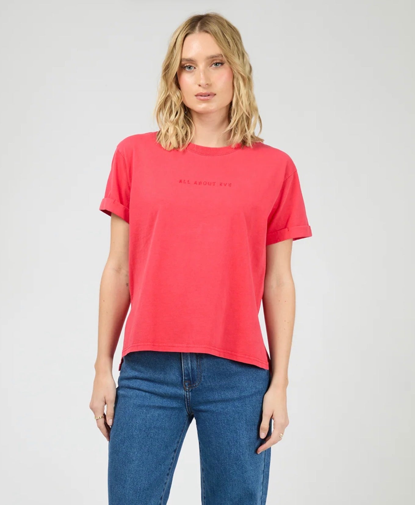 AAE WASHED TEE - RED