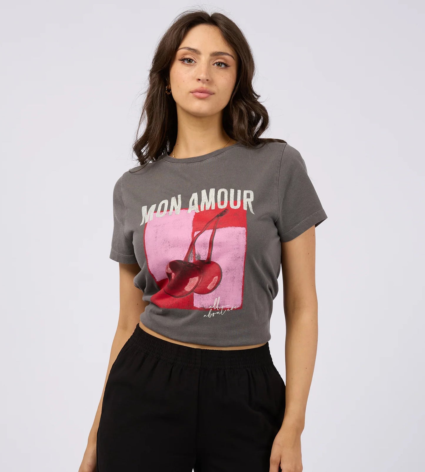 MON AMOUR DAILY TEE CHARCOAL