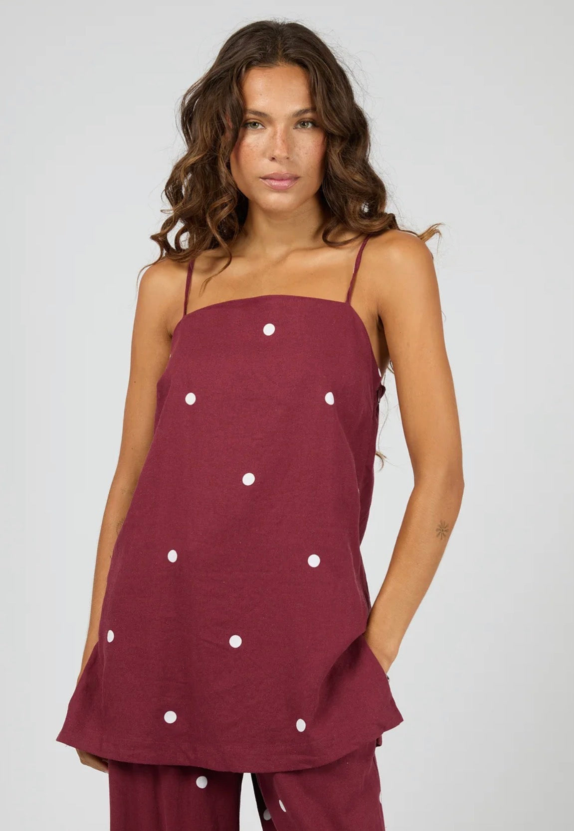 BORDEAUX TUNIC TOP CHERRY