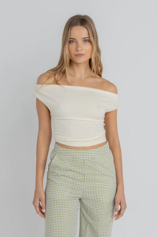 Juno Off Shoulder Top - White