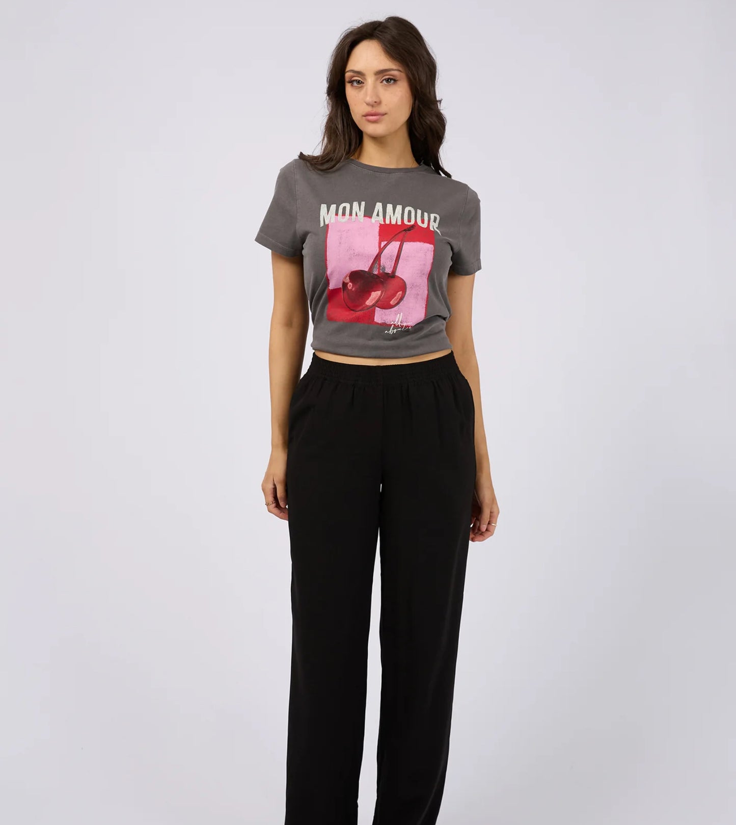 MON AMOUR DAILY TEE CHARCOAL