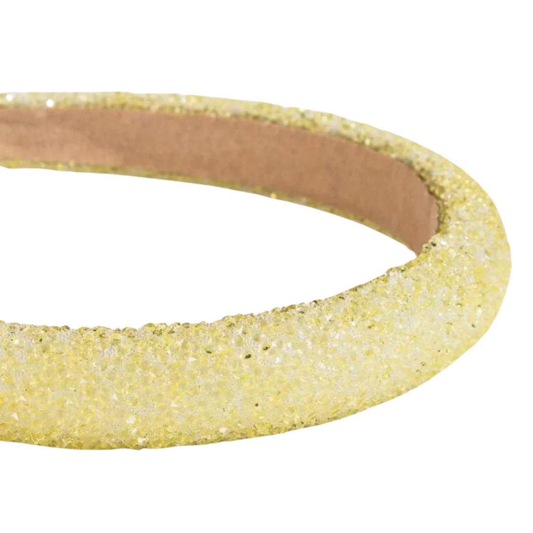 Sparkle Padded Headband, Lemon