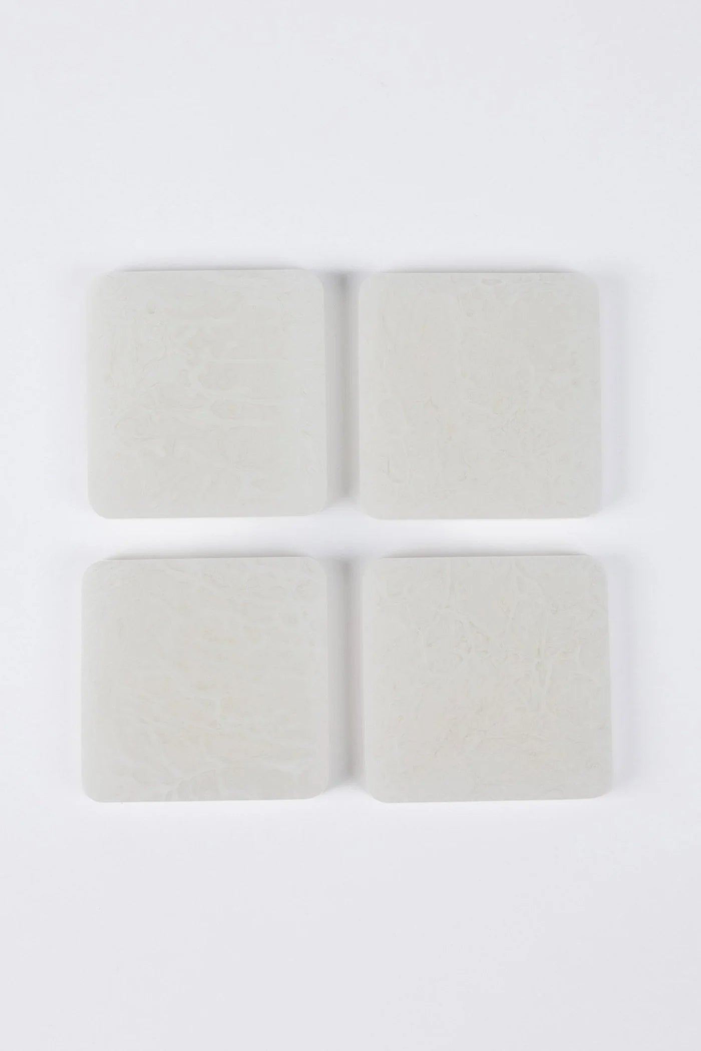 Square Coasters - White