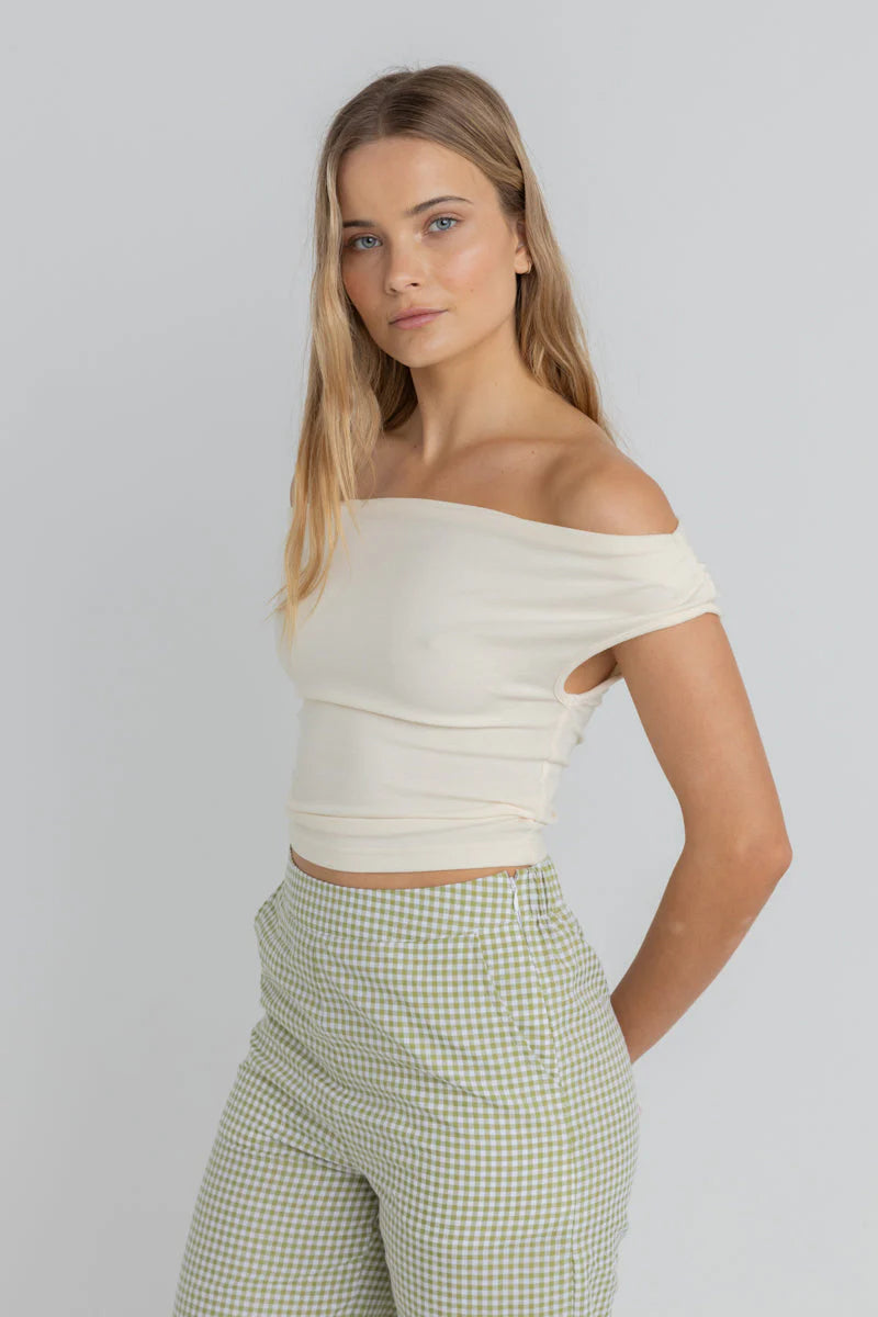 Juno Off Shoulder Top - White