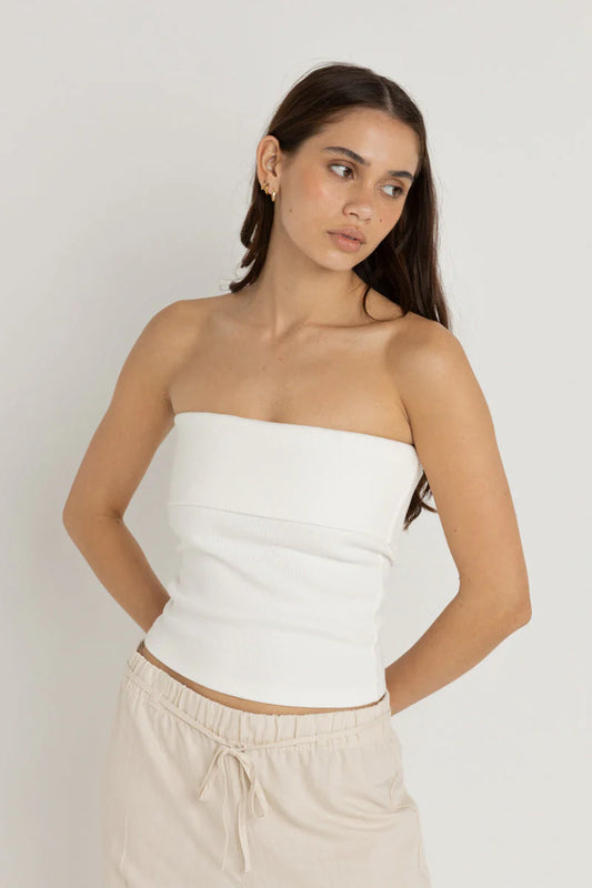 Rib Bandeau Top