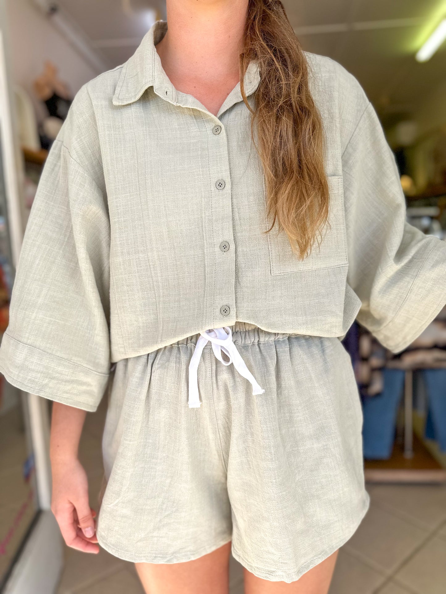 Lucia Shirt - Sage