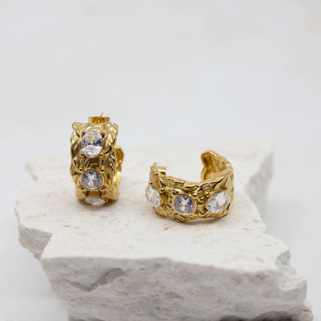 El Tesoro Earrings: Green