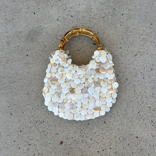 The Amalfi Pearl Bamboo Bag
