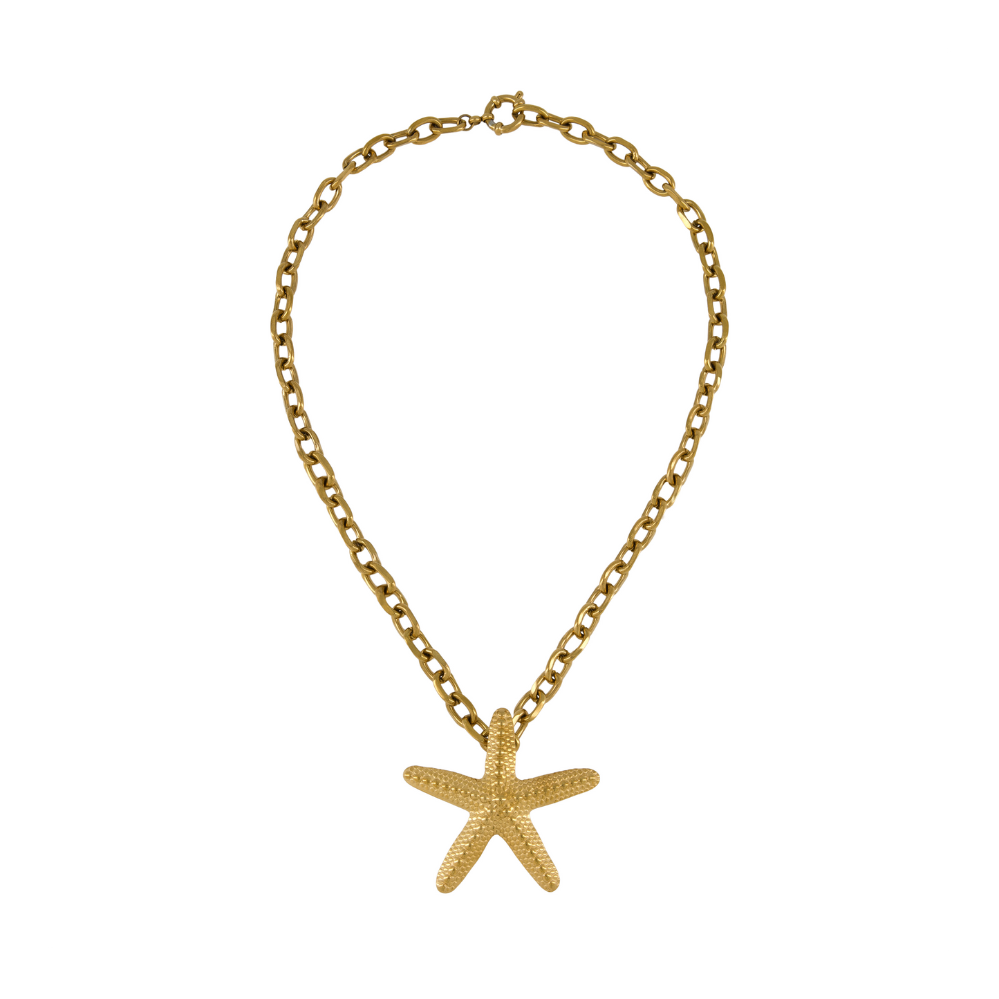 Golden Starfish Necklace