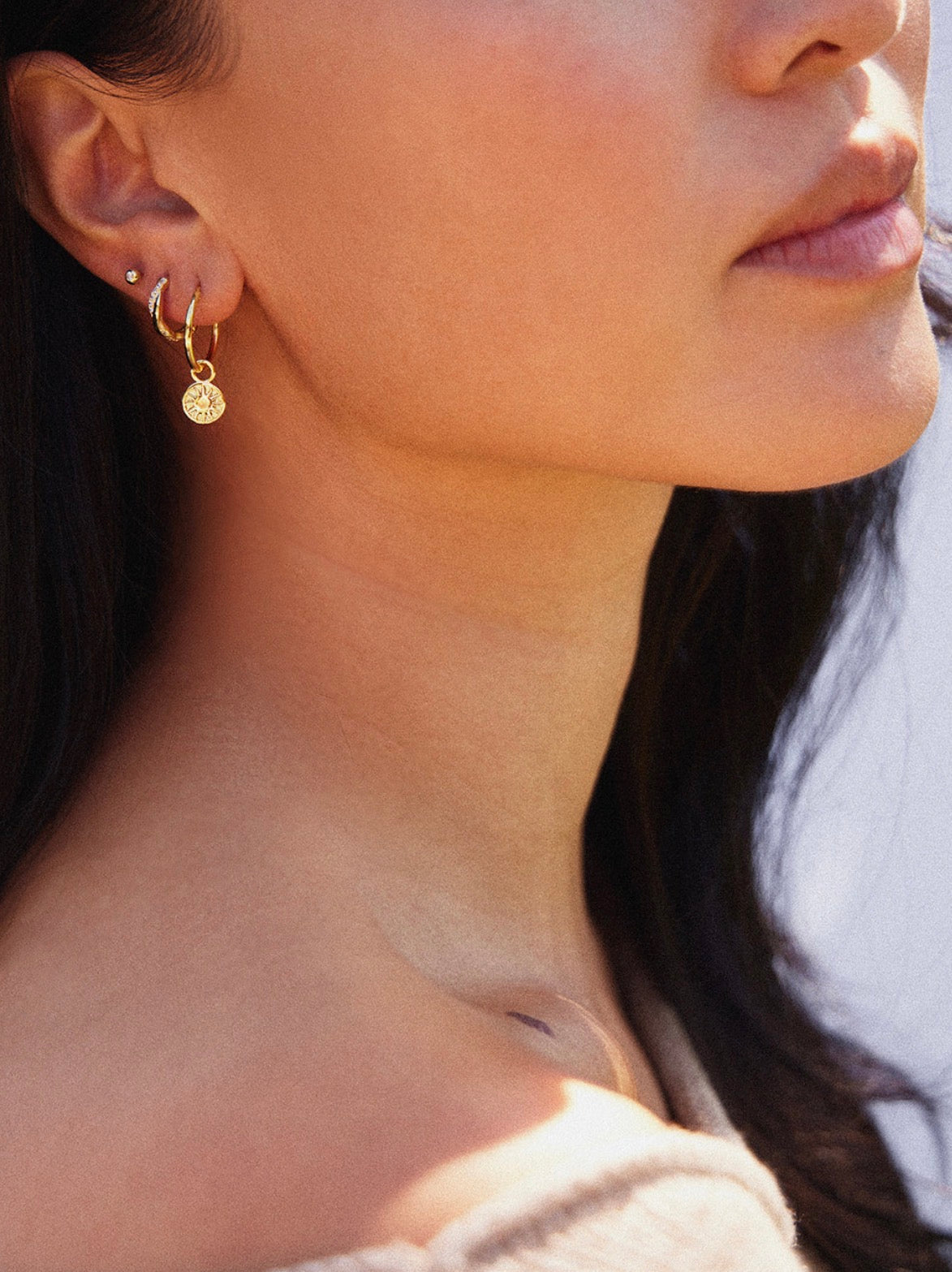 BILLIE STUDS STERLING 925 - GOLD