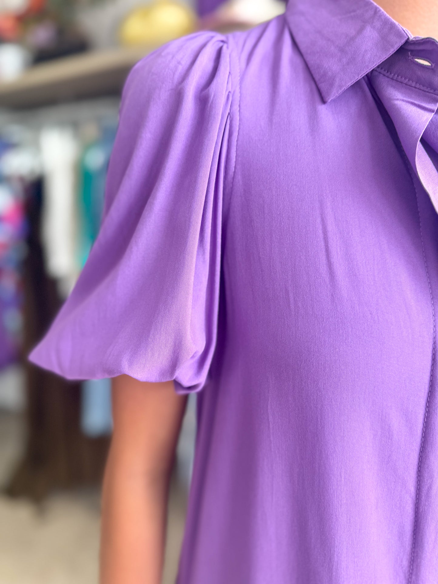 ADI Dress - Purple Rayon