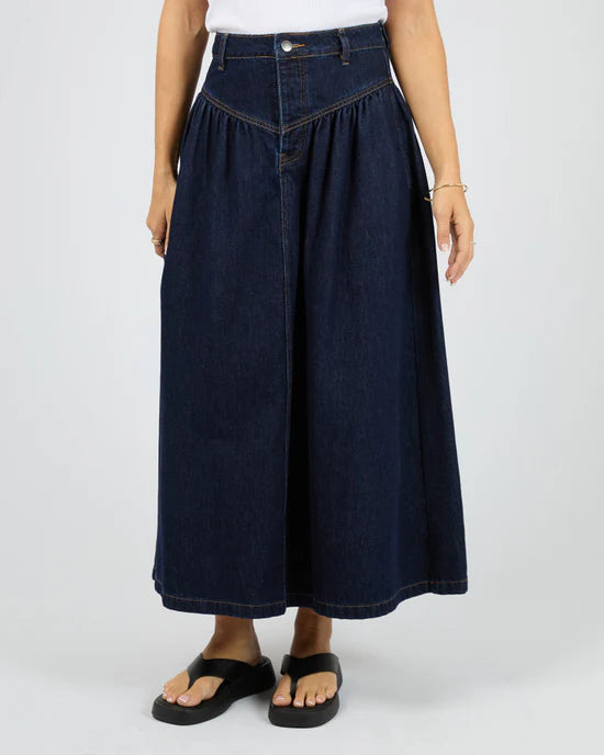 Arlo Maxi Skirt - Indigo