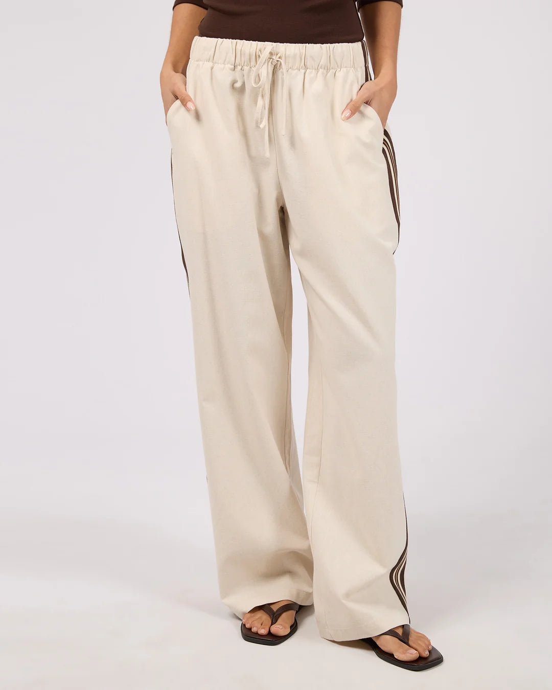 SLOANE TRIM PANT NATURAL