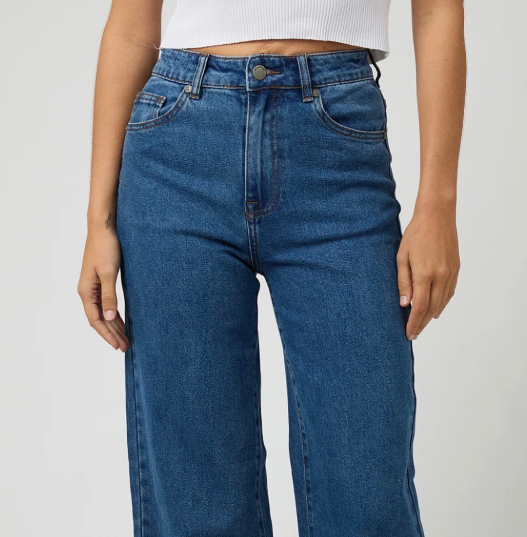JACQUI WIDE LEG HERITAGE BLUE