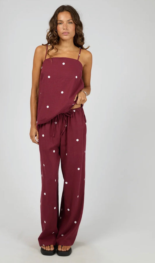 BORDEAUX PANT CHERRY