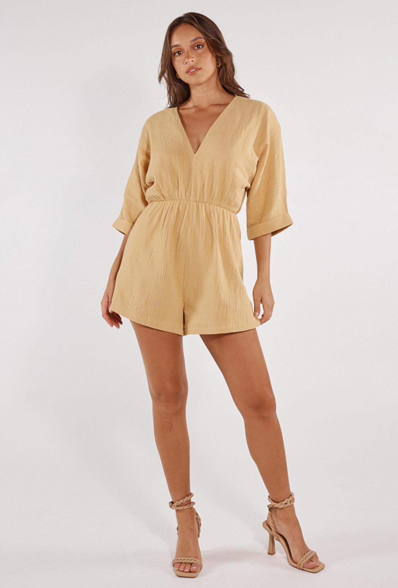 CORINNE PLAYSUIT - GOLD