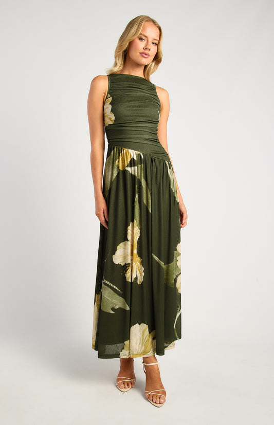 Olive Bloom Maxi