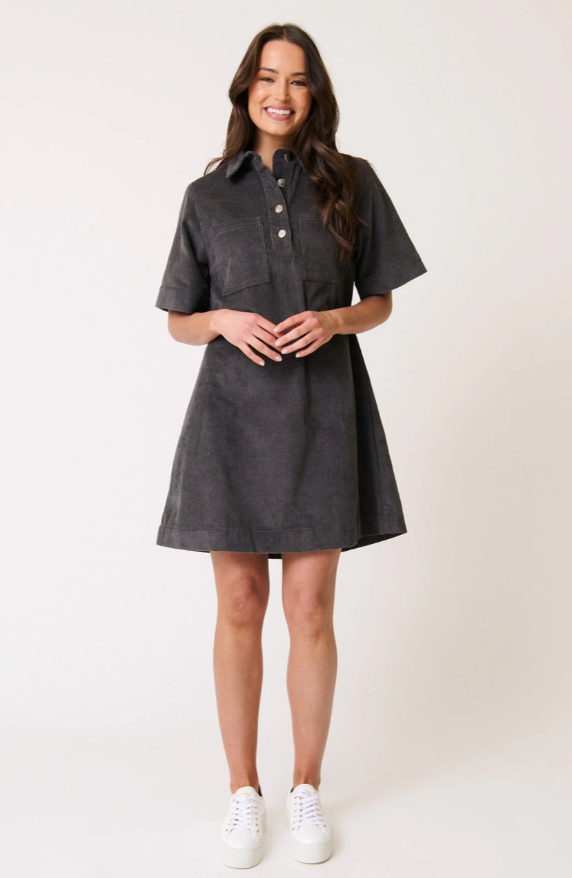 Quinn Dress - Charcoal