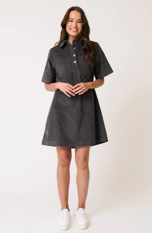 Quinn Dress - Charcoal