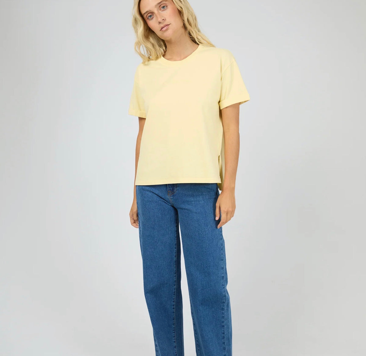 AAE WASHED TEE LEMON