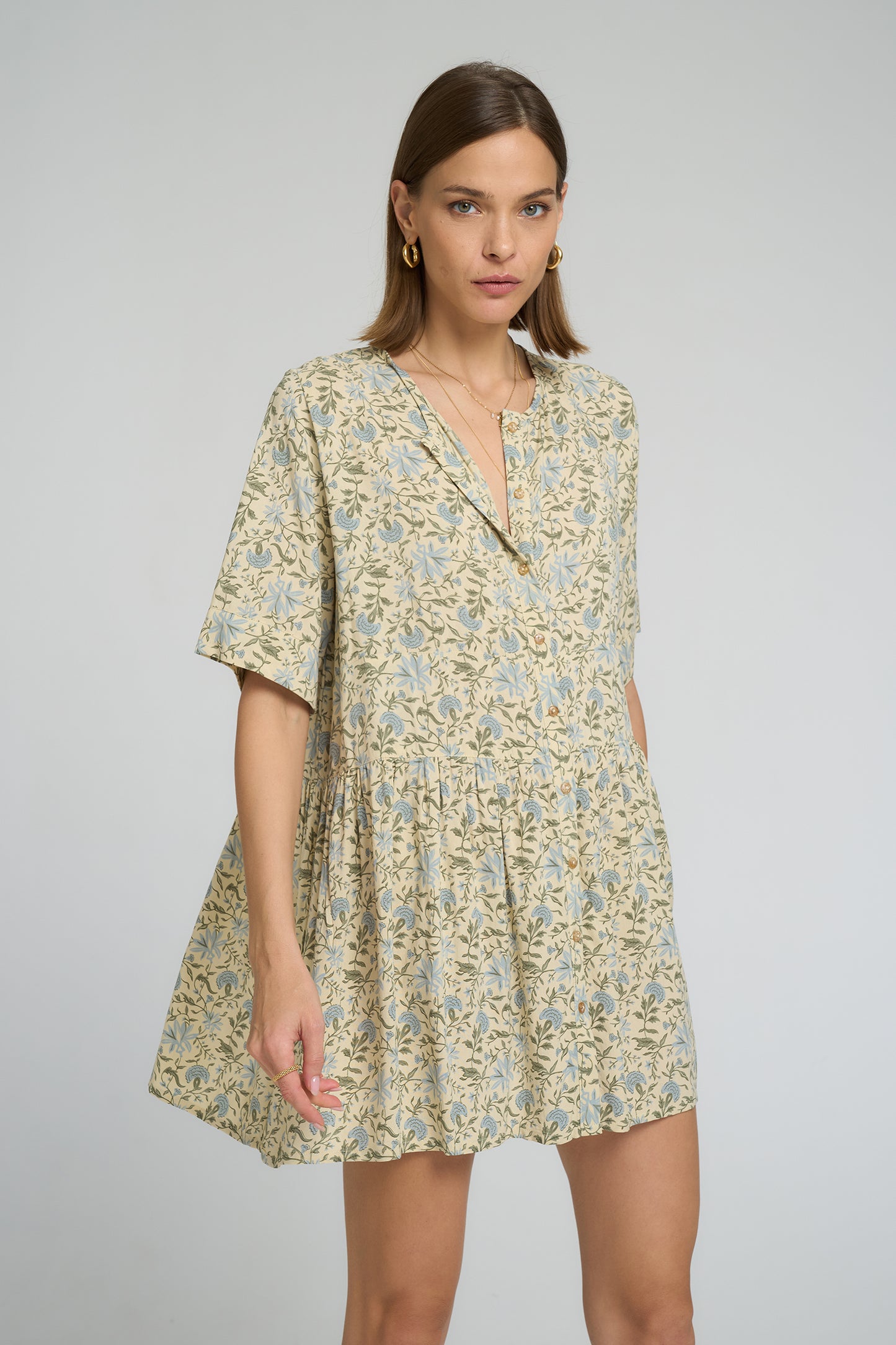 Laura Lee Mini Dress - Fleurs Des Champs