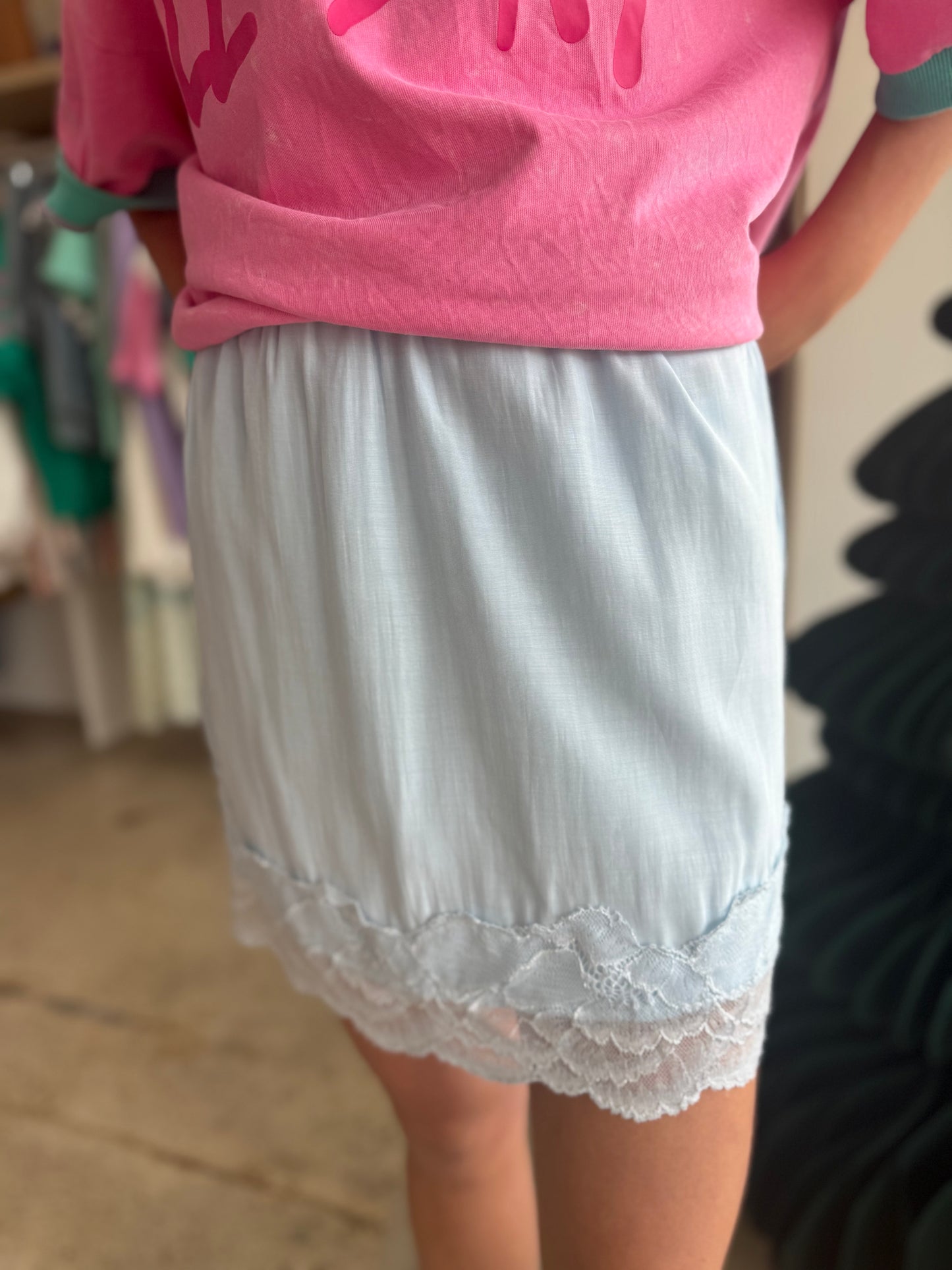 Lacey Skirt - Pale Blue