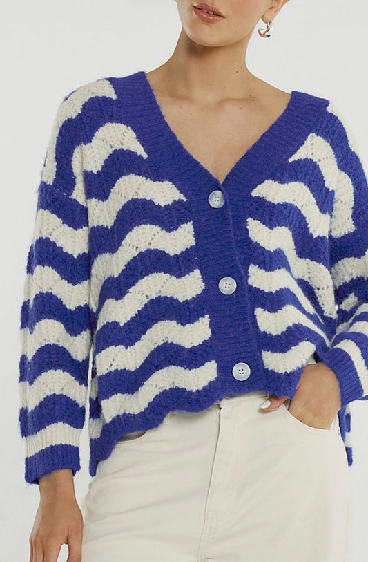 Etta Wavy Stripe Cardi