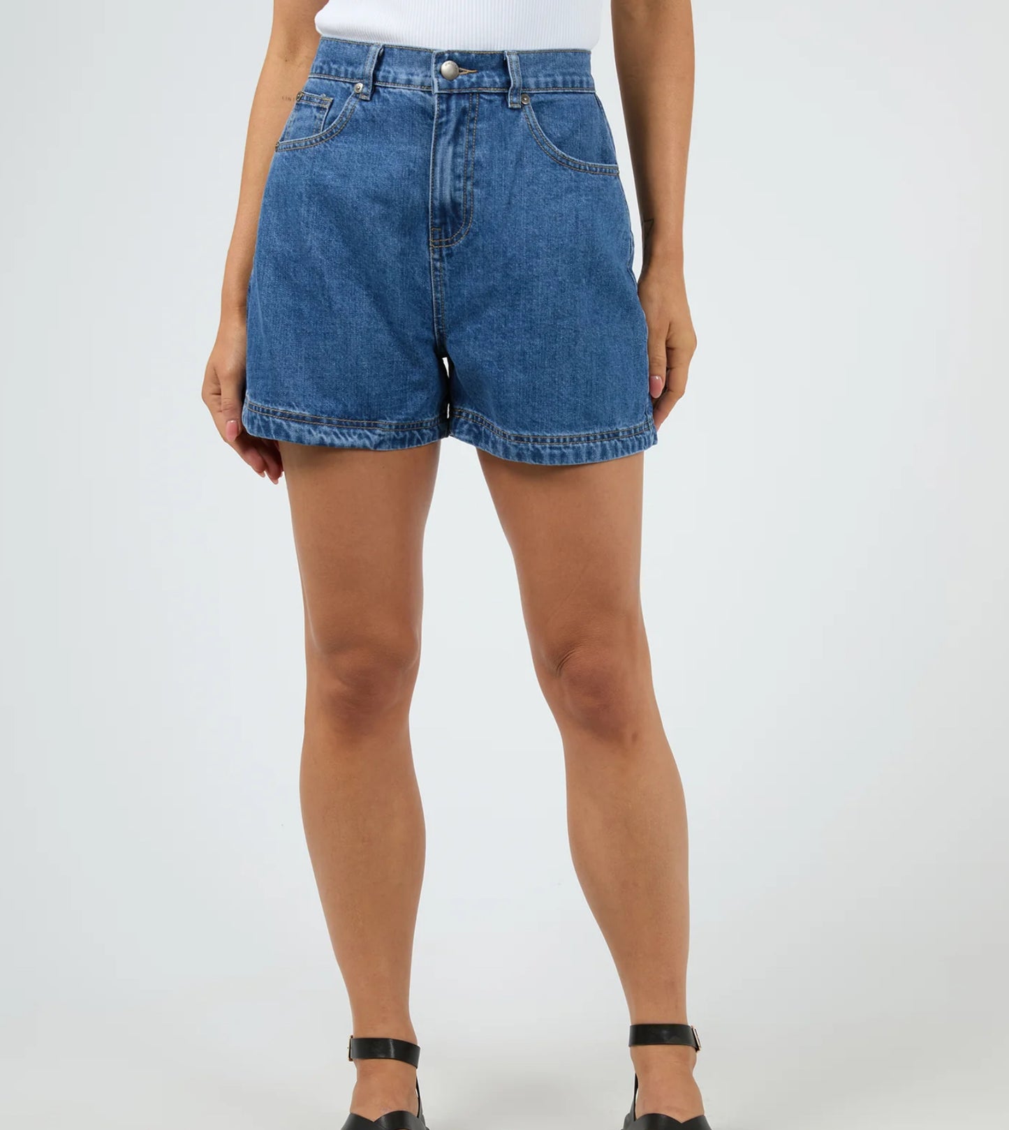 JOSIE DENIM SHORT - HERITAGE BLUE