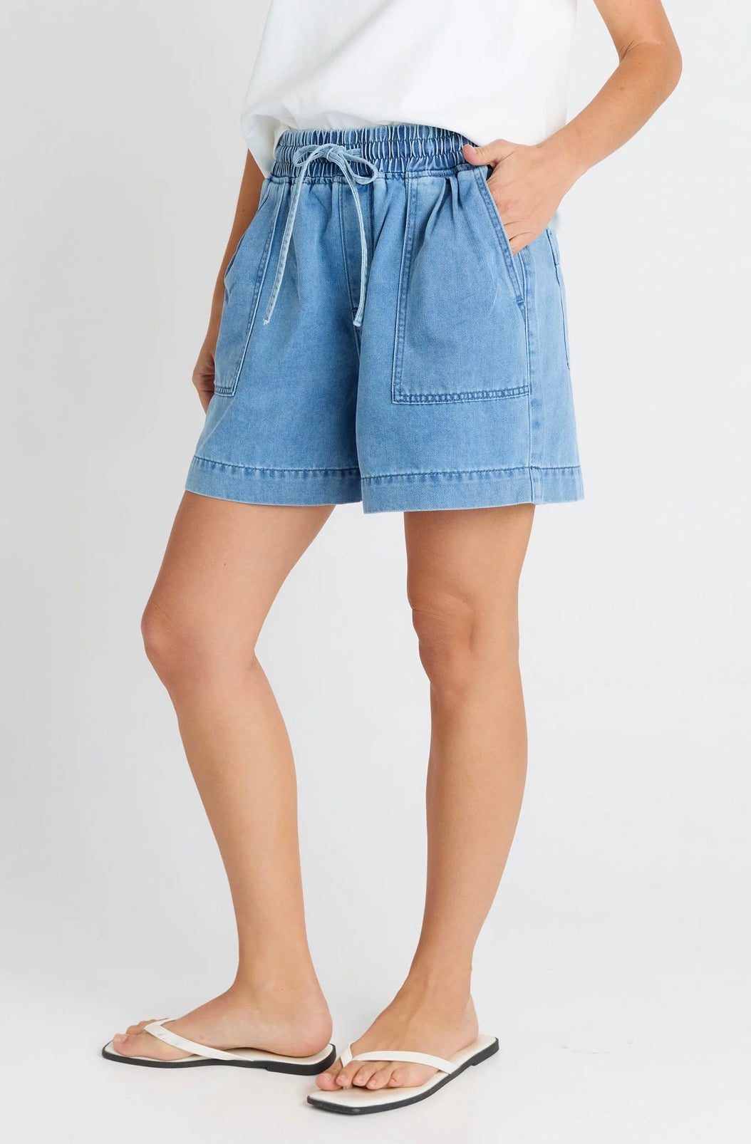 Quinn Cotton Short - Blue Medium