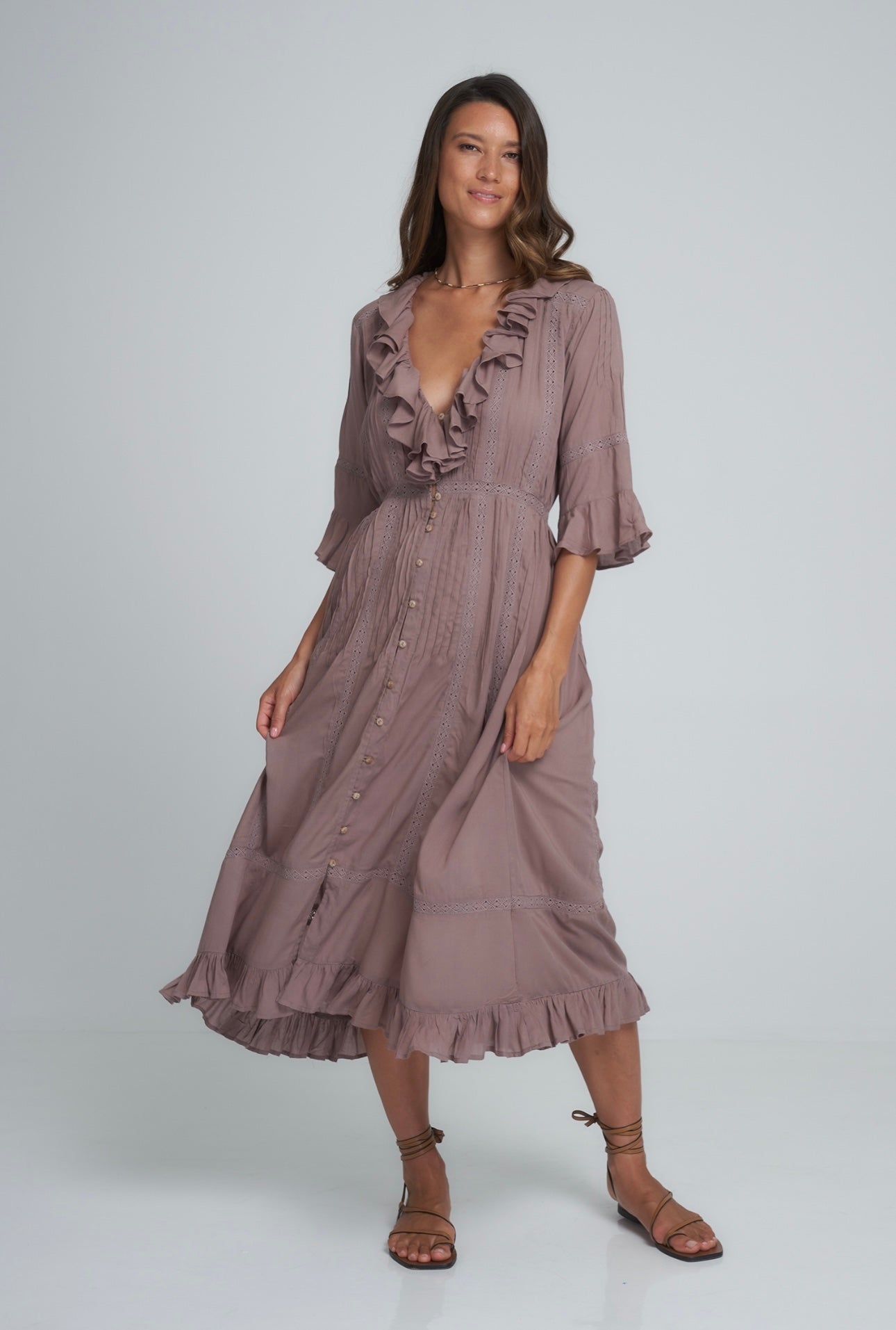 Spencer Dress - Washed Plum