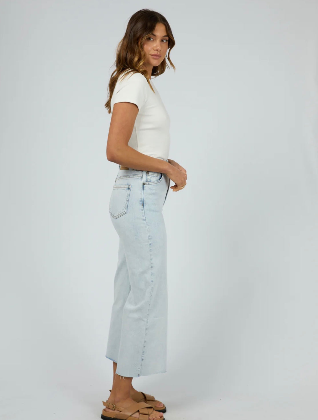 CHARLIE HIGH RISE WIDE LEG JEAN BLEACH