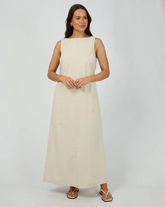 TALLOW TIE MAXI DRESS NATURAL