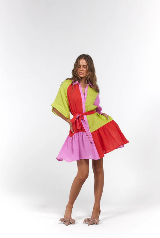 Moxie Mini Dress - Candy Stripe