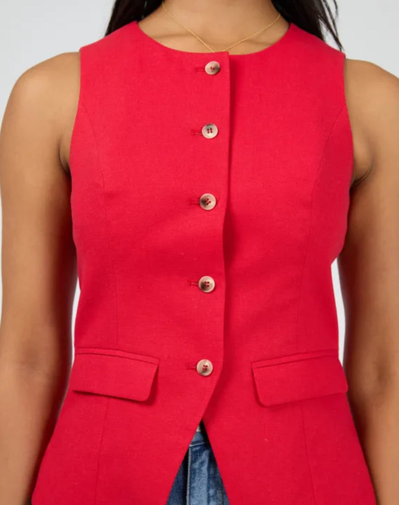 MAVIS VEST - RED