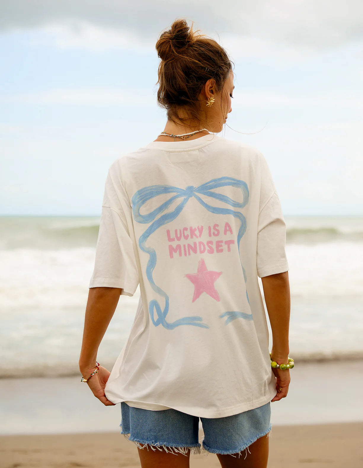 Lucky Star Tee White