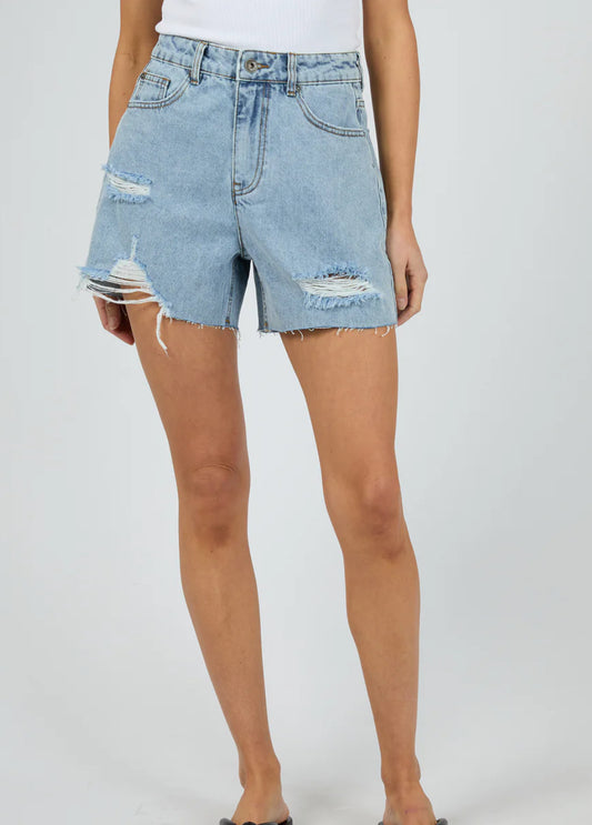 Kyia Shorts Destroyed - Light Blue