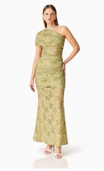 Fiorella Top & Skirt in Pistachio Green