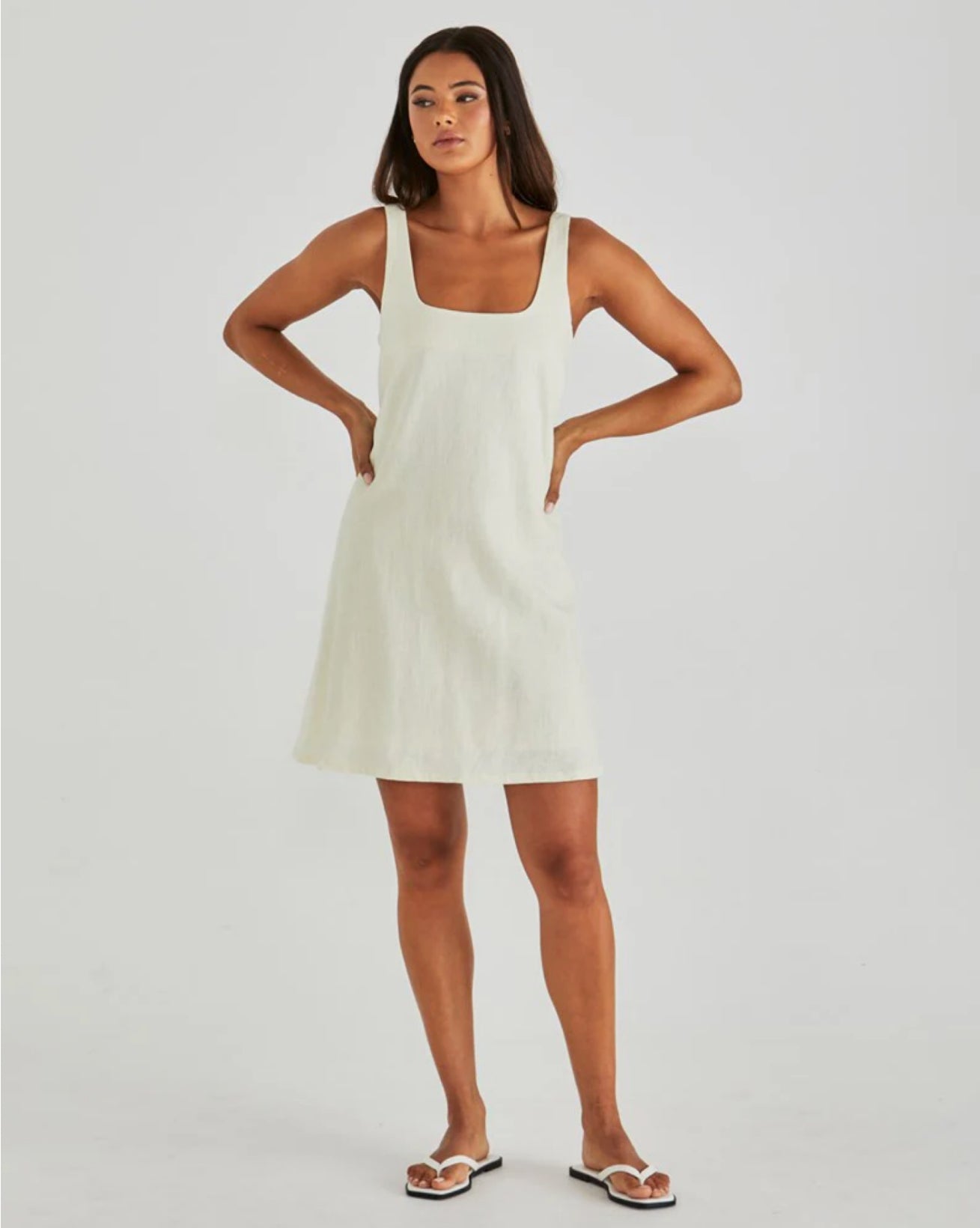 VIENNE MINI SHIFT DRESS - BUTTER YELLOW