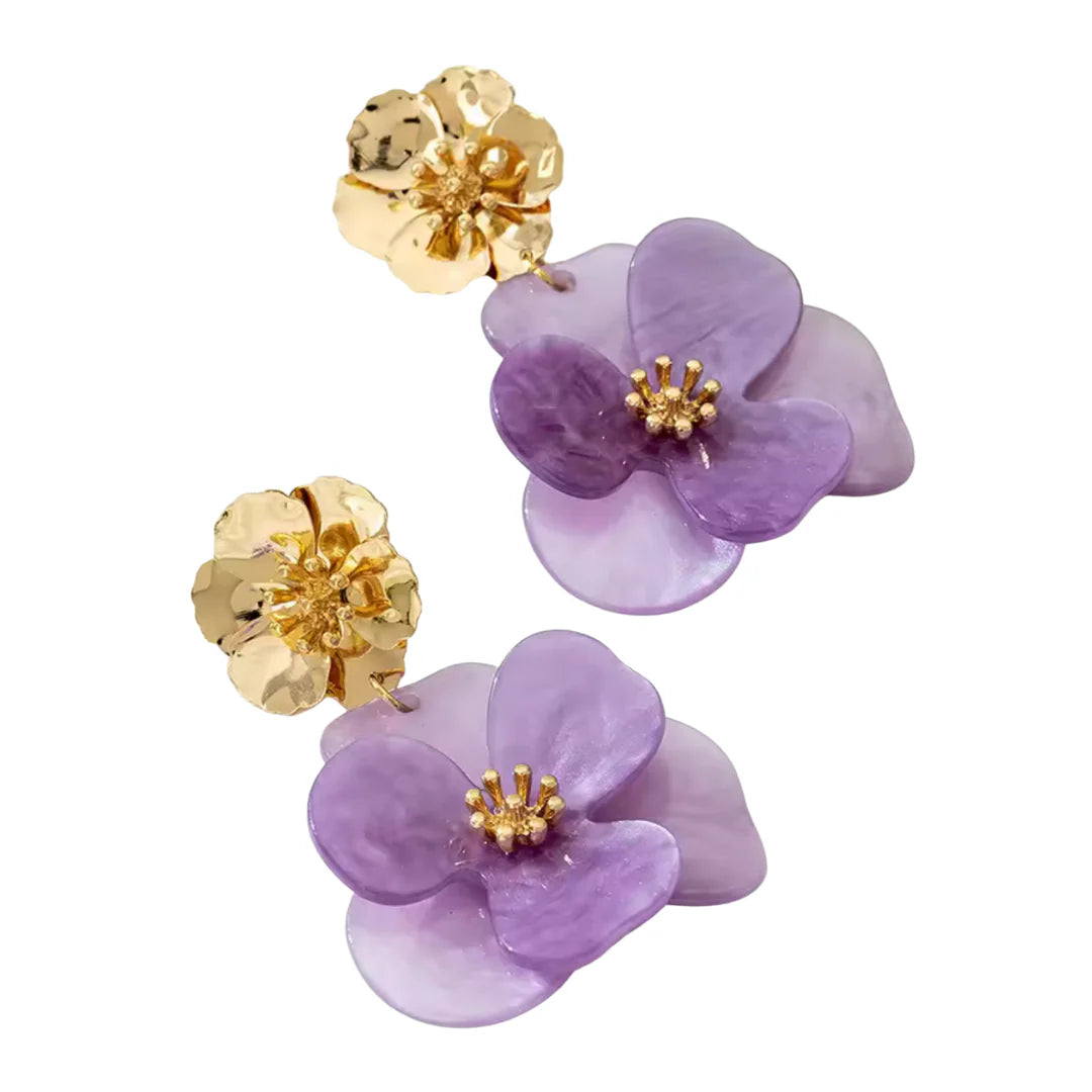 Moira Lilac Magnolia Statement Earrings