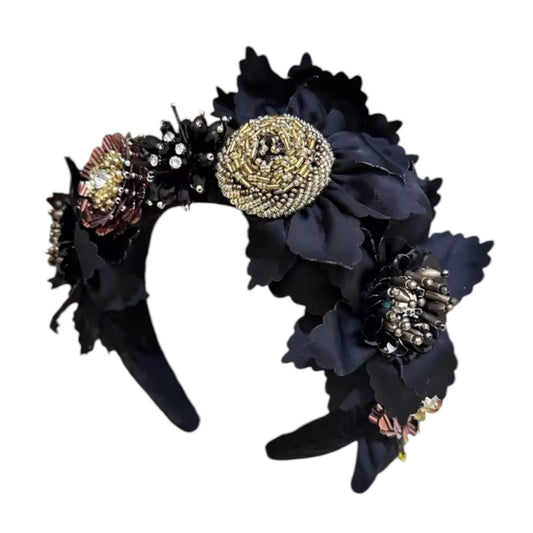 Heather Statement Headband - Black