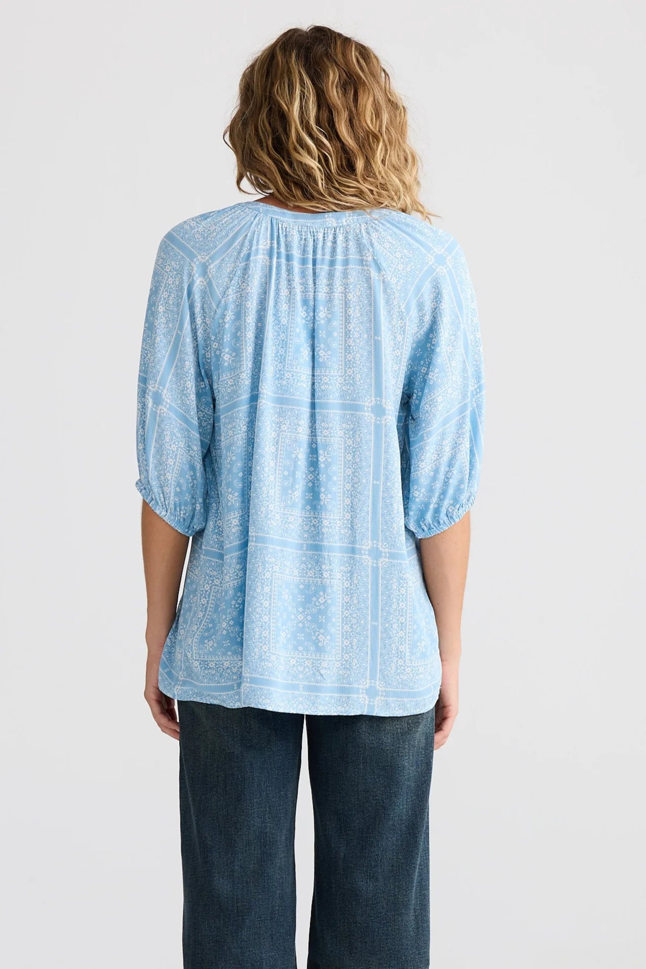 Rodeo Top - Denim Bandana