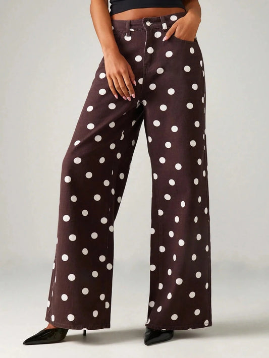 Chocolate Dotted Jean
