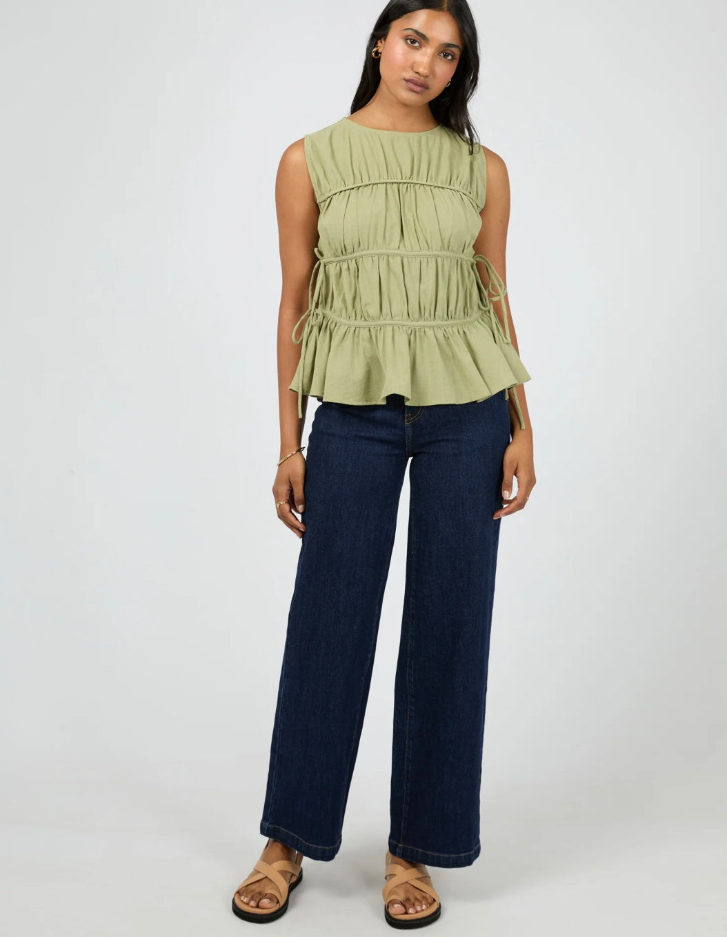 The Lou Lou Tie Top Khaki