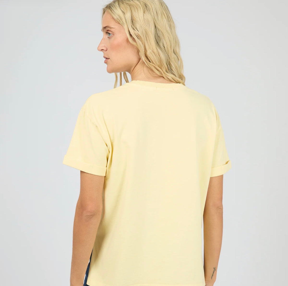 AAE WASHED TEE LEMON