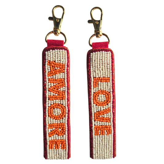 BEADED KEYCHAIN LOVE AMORE